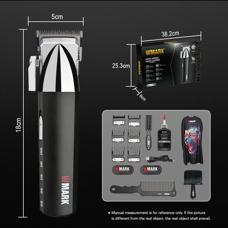 WMARK NG-2039 Wholesale Super Motor 9000RPM Rechargeable Electric Barber Mens Hair Clippers Cordless Hair Trimmers for Salon