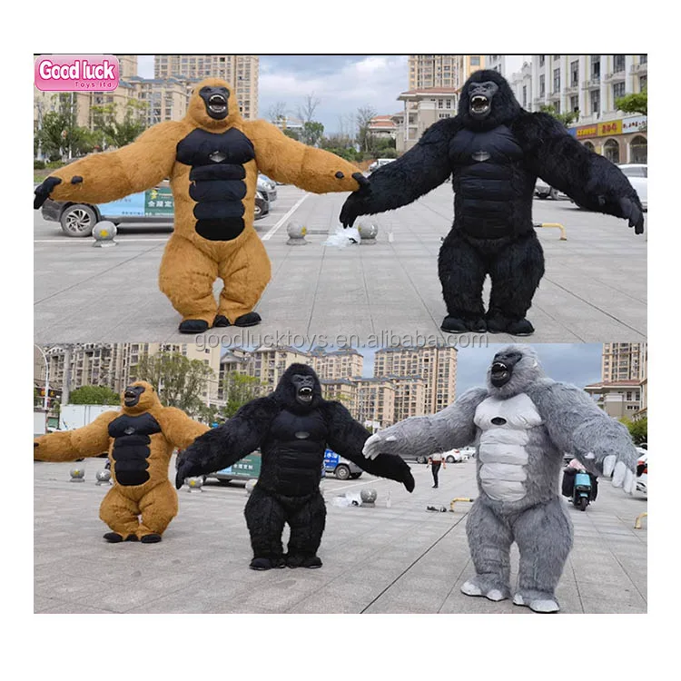 Inflatable Cosplay  Christmas Party Costume Chimpanzee Clothes Air realistic  Adult suit giant inflatable gorilla  costume