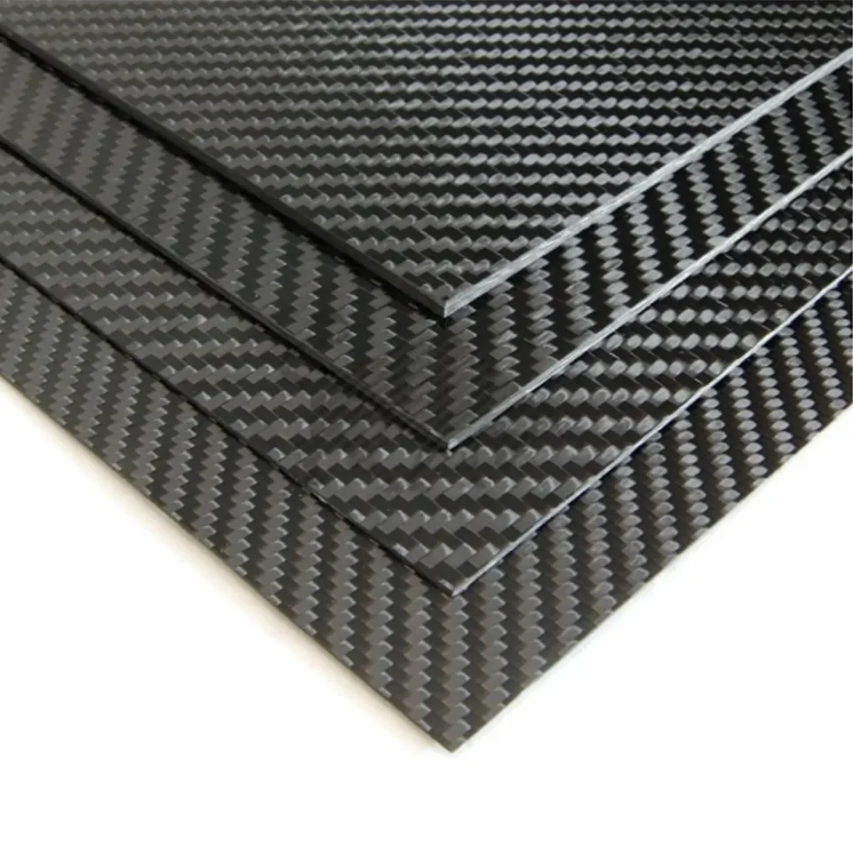 Carbon fiber sheet High strength glossy matte twill plain  carbon fiber heat resistant sheets Carbon Fibre Plate