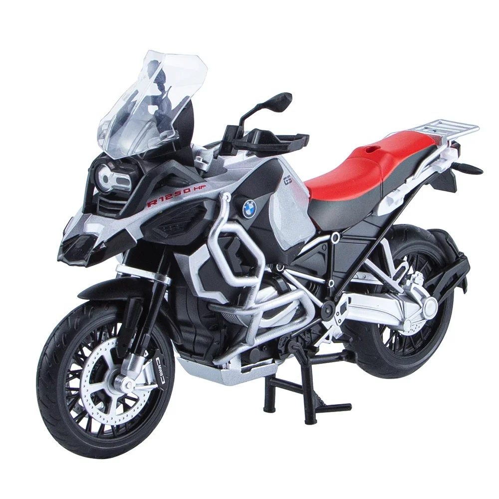 Модель мини-мотоцикла из сплава модель 1/12 BM R1250GS литая под давлением легкая игрушка для детей игрушек мальчиков коллекционный двигатель подарочной