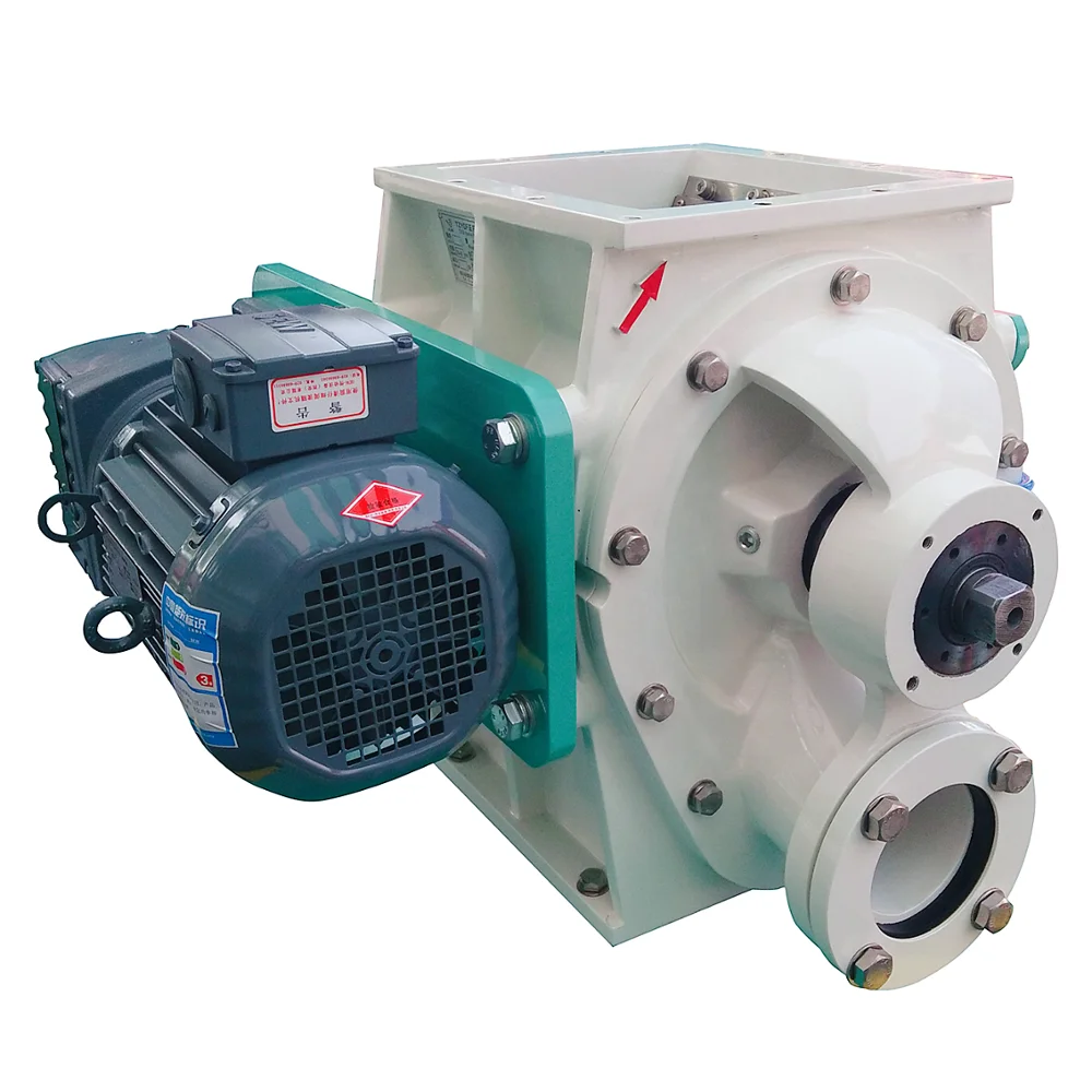 Discharge airlock valve star airlock valve rotary vane valve for ash