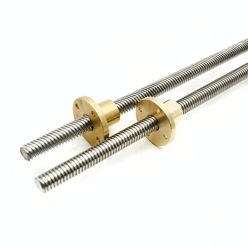 4 запуска Tr8 * 8 левая и правая резьба 8 мм диаметр трапециевидный свинцовый винт с латунной гайкой