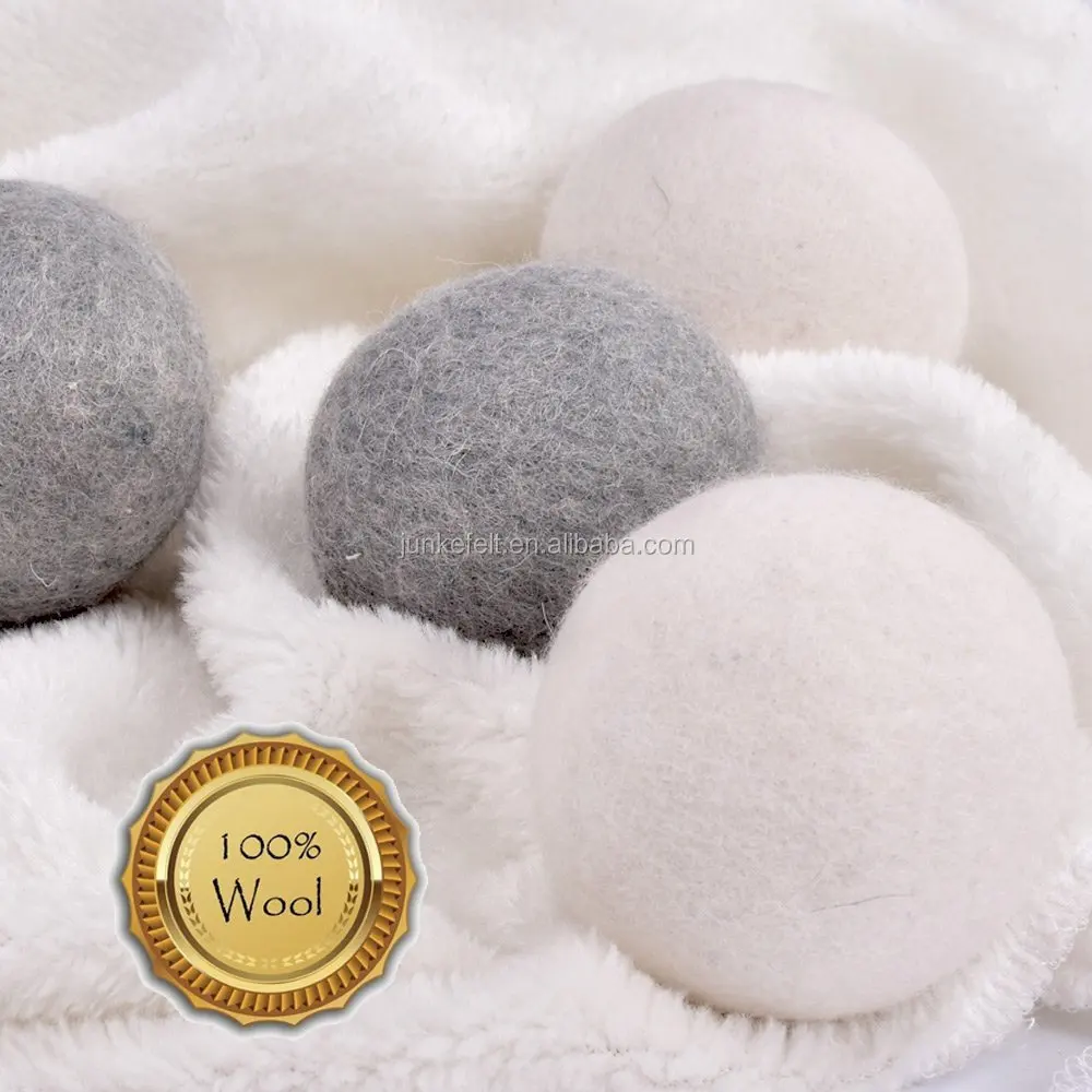 Wool dryer balls organic zero waste dryer wool balls cotton wool balls