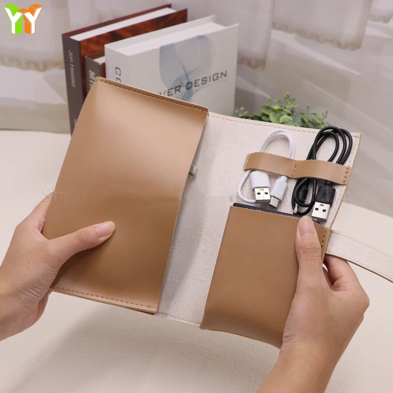 YY Travel cable Organizer Birth Flower cord organizer  Leather tech organizer Tech Accessories Digital Accessory Bag Cases