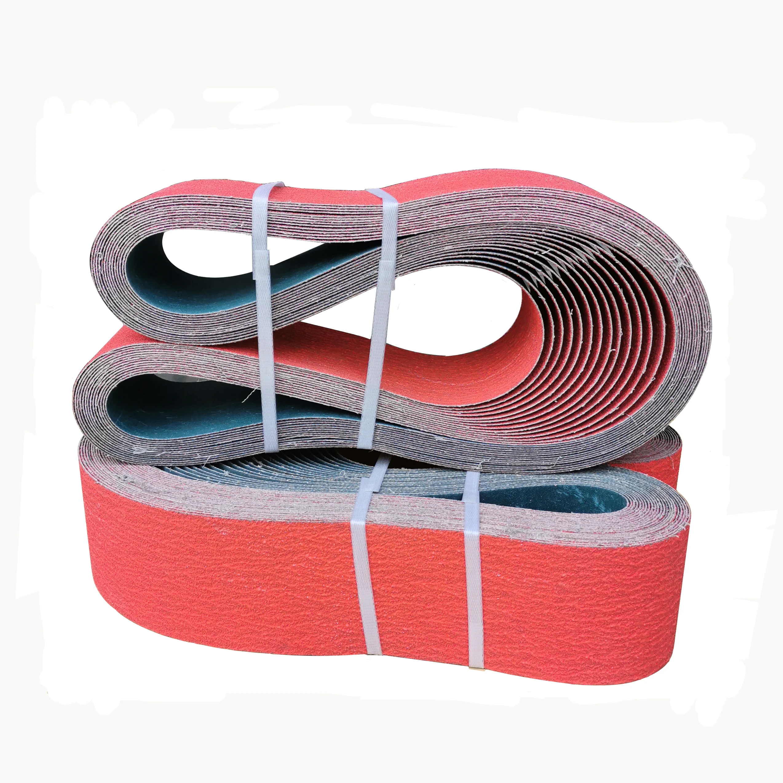 ceramic coating  abrasive sandpaper belt grit36 for grinding hard material casting sanding belt