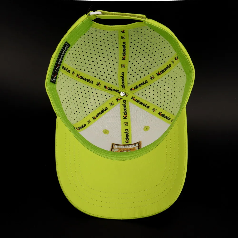 15 days custom logo embroidered adjustable men baseball cap 6 panels laser cut hole snapback performance pickleball hat