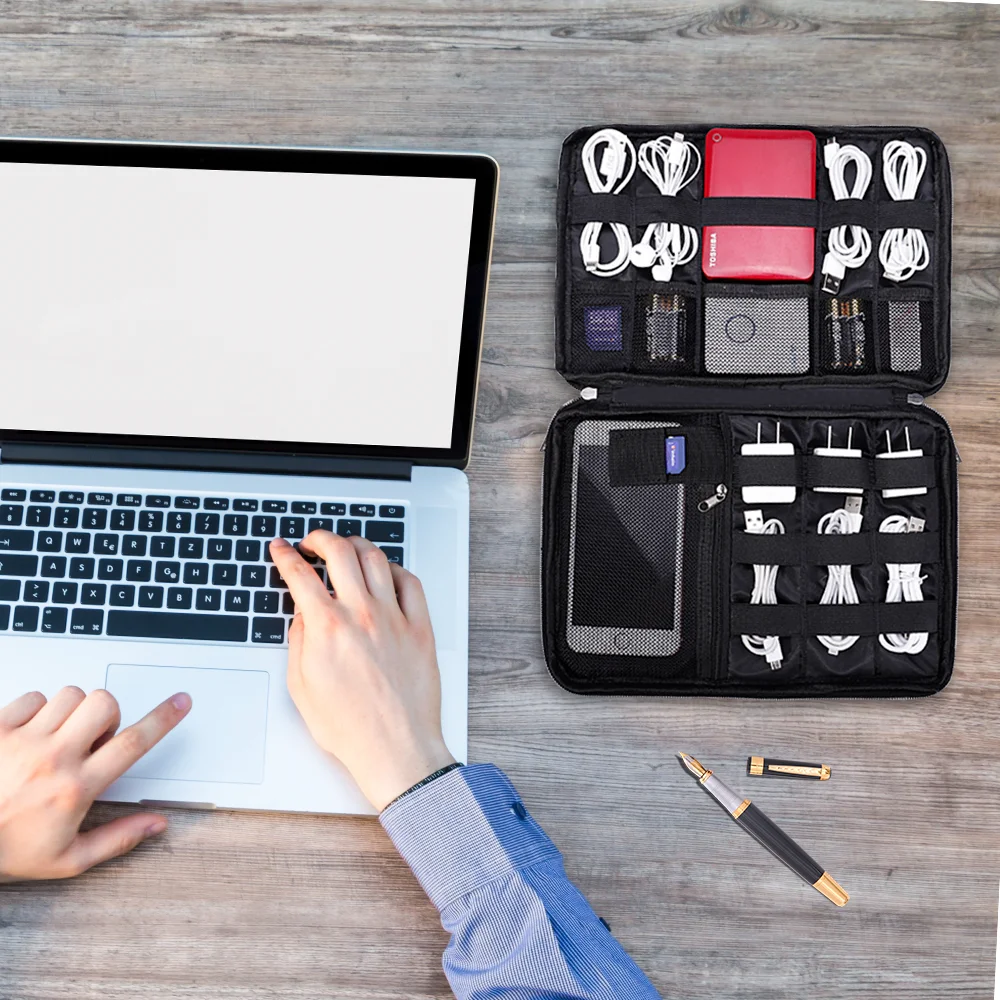Special Purpose USB Travel Charger Cable Organizer Bag Electronics Filing Accessories