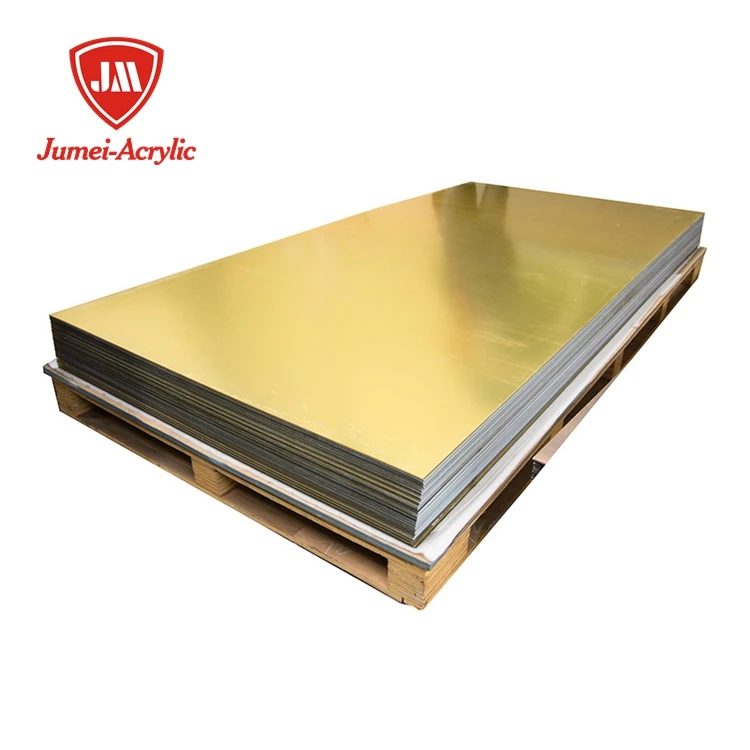Jumei 2mm Thick 4x8ft PMMA Color Silver Gold Rose Mirror Acrylic Sheet