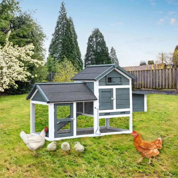 Wooden Chicken Coop Outdoor Backyard Hen Habbitat Cage Chinese Fir Wood Chicken House