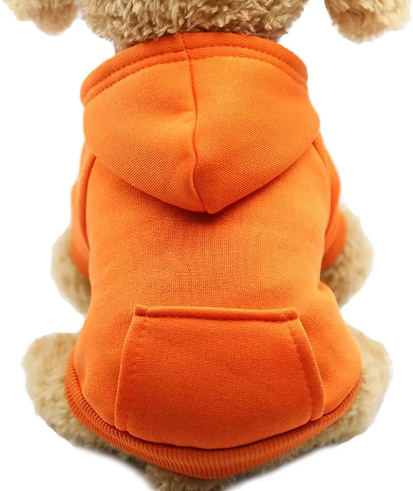 Wholesale winter pet sweater Teddy law fighting cowboy pocket hooded clothes cat and dog clothing pet clothes