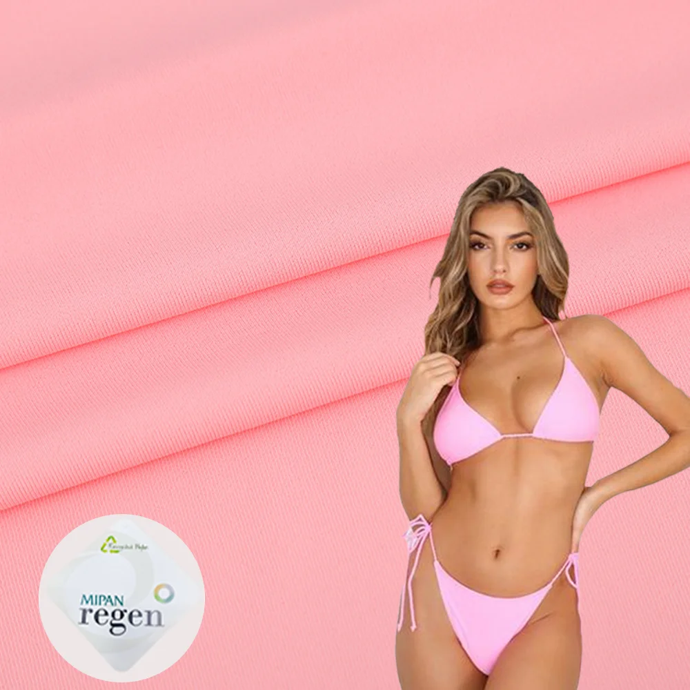 Sustainable Swim Fabric Recycled Nylon Spandex Fabric Polyamide Elastane Fabric