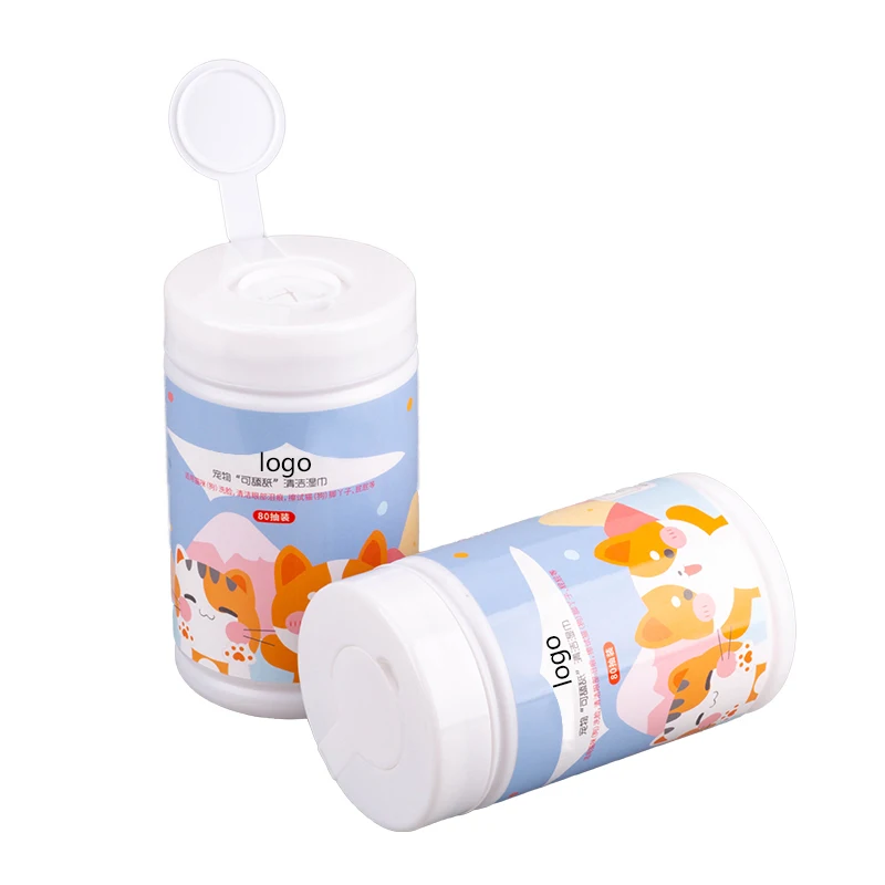 Производители, миниатюрные мягкие биоразлагаемые влажные салфетки из нетканого материала для ухода за домашними животными