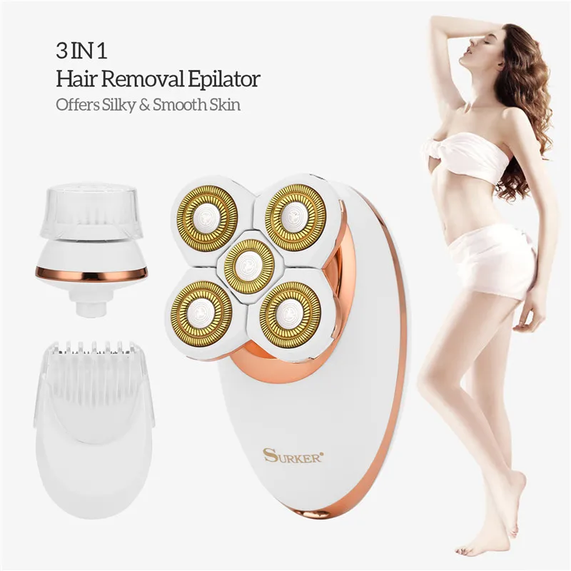 
New USB electric hair shaver and trimmer for women bikini depilator leg body depilator 