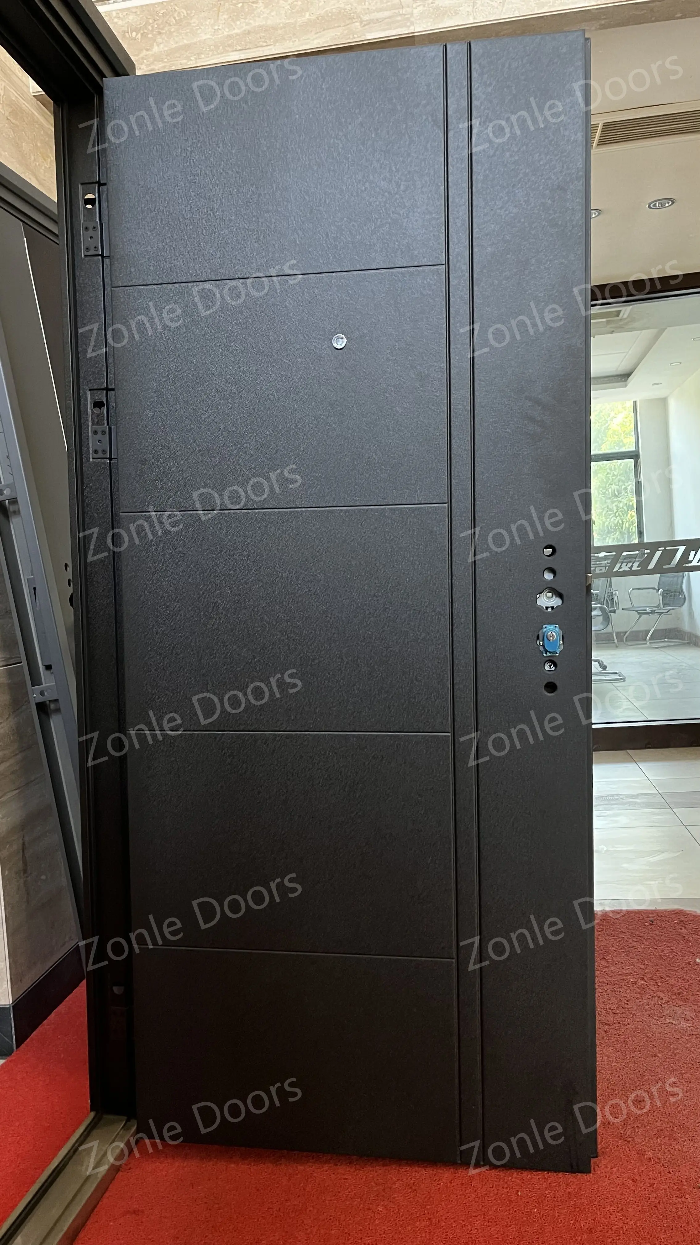 Factory price internal exterior security steel door front entry doors for house