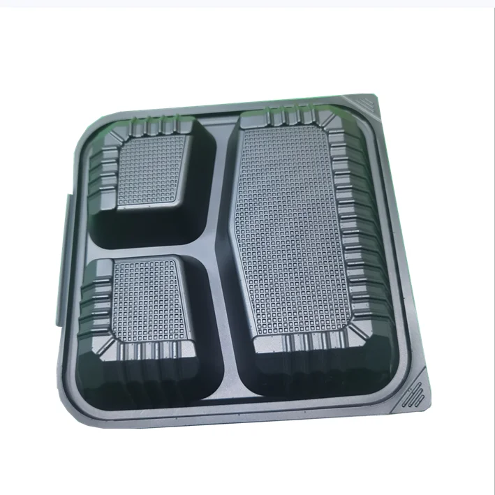 3 Compartment clam shell Food Container PP Plastic 3 Clam shell Compartment Lunch Boxes