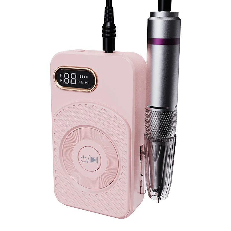 Nail Suppliers Portable Rechargeable Brushless Nail Drill Machine 45000rpm Professional Electric Nail Drill Set