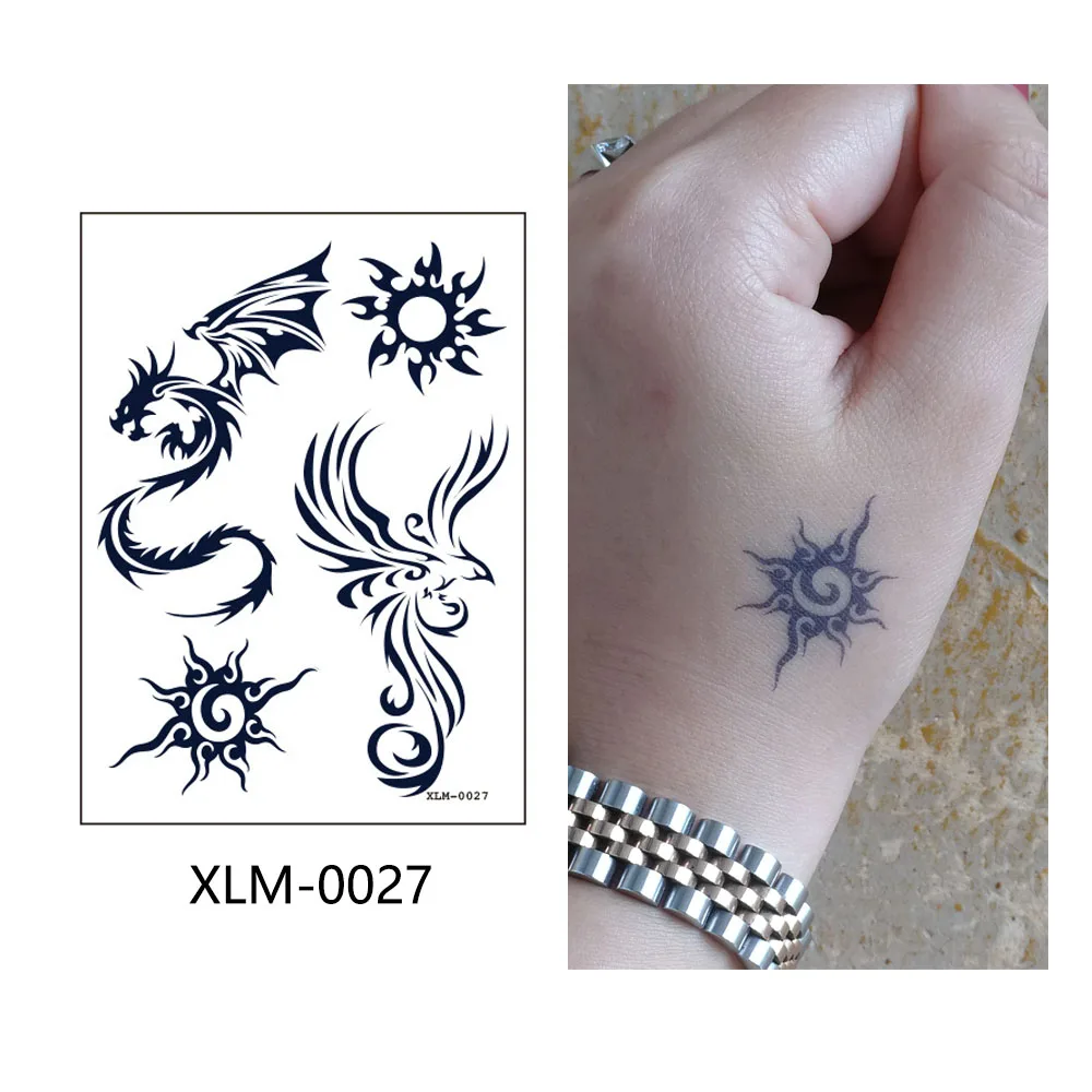 
XLM0019 - XLM0036 Scorpion Blue Show Juice Tattoo Sticker Waterproof Semi-Permanent Tattoo Juice Cream Tattoo 