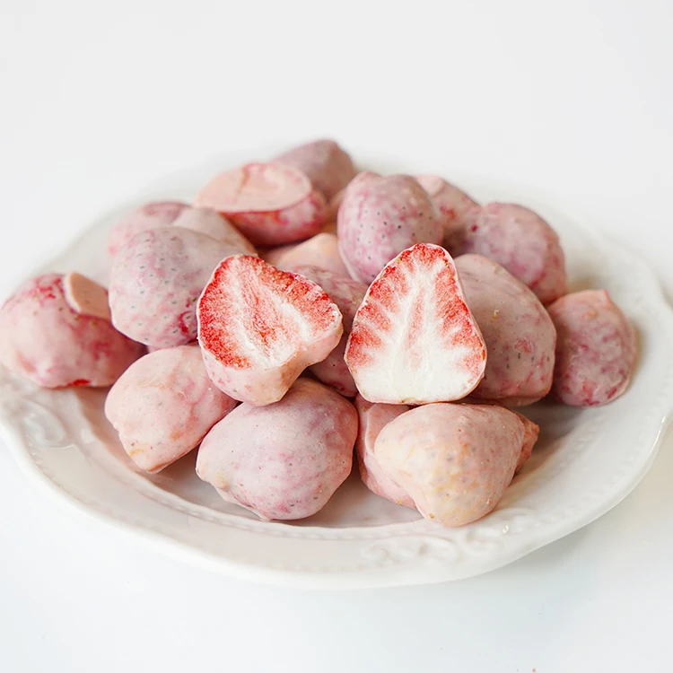 
Healthy Snack Bulk Packing Crispy Freeze Dried Strawberry Chocolate 