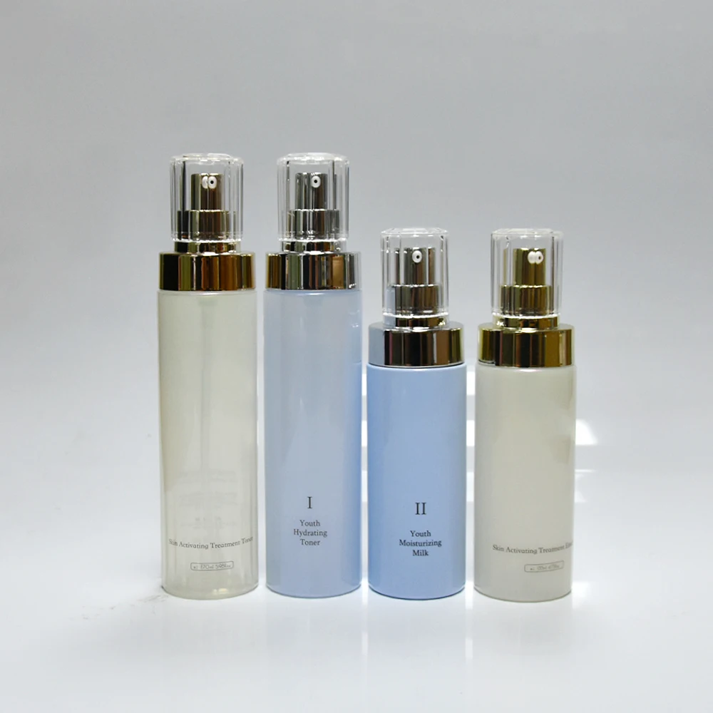 Custom prints wholesale glossy matte pink color cosmetic for mist spray bottles containers and packaging plastic bottle