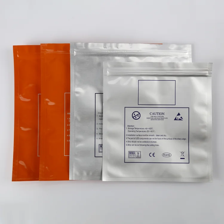 Печатная Антистатическая фольга Ldpe Esd Антистатическая экранирующая Антистатическая пластиковая молния пакет из алюминиевой фольги