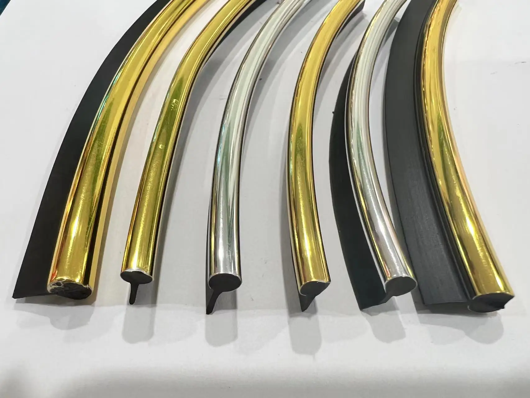 Pvc Sofa Plastic Trim Strips Decorative Strip Edge Banding Gold Silver Decoration Adhesive Tape For Bedroom