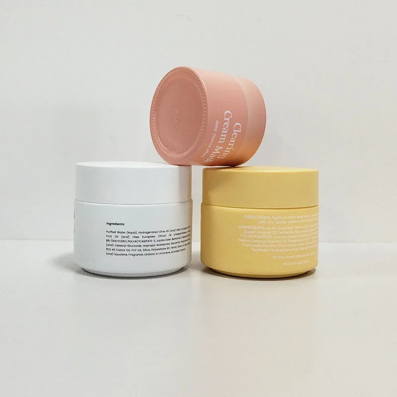 hot sale big body butter container 100 ml 200 g 2 oz beautiful skin care cream glass concentrate jars with lids for cosmetic