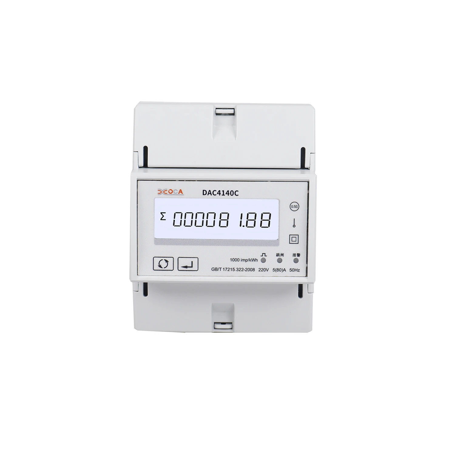 Беспроводной однофазный измеритель энергии LoRaWan с DIN-рейкой DAC4140C RS485 Modbus двунаправленный измеритель возобновляемой энергии
