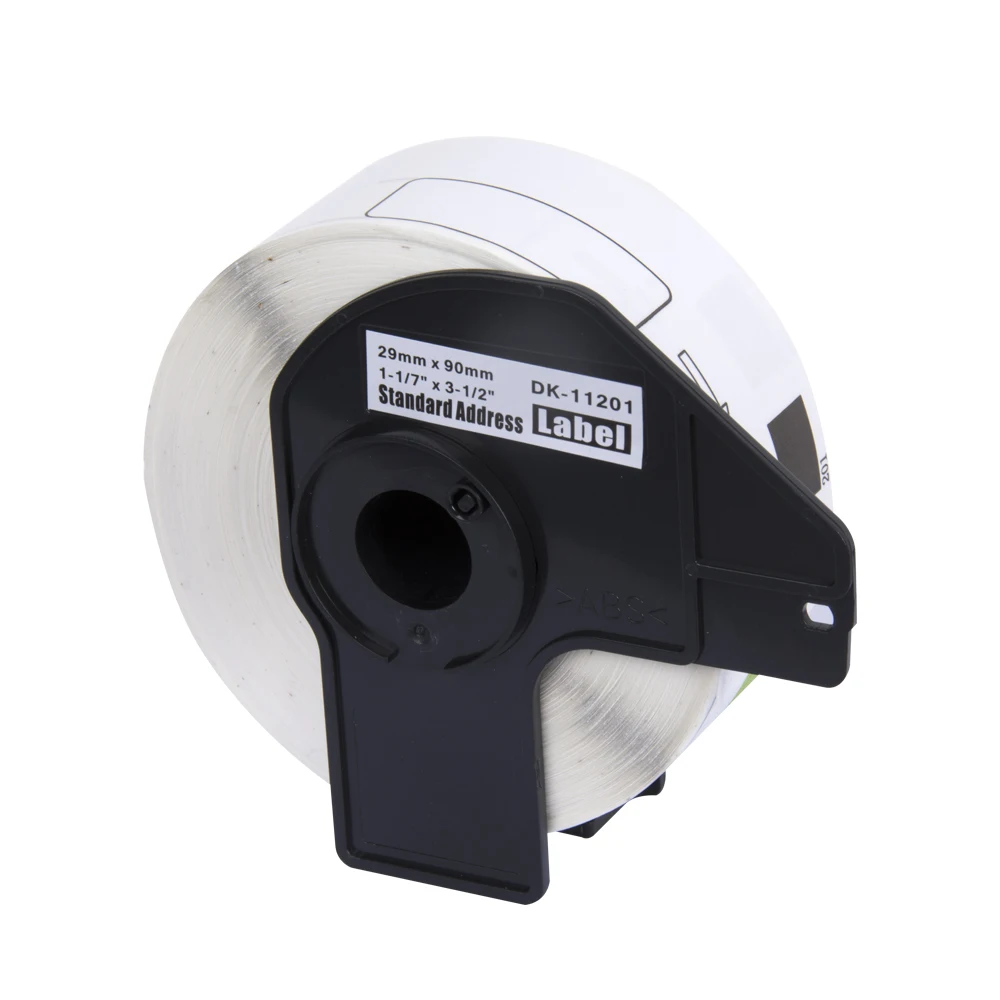 Compatible 1 DK11201 DK 11201 Black On White Standard Address White Paper Labels Thermal Paper Label Roll For Brother Printer