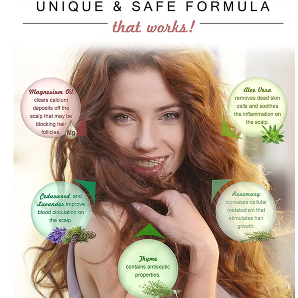 Фирменный Профессиональный питательный магниевый спрей против выпадения волос