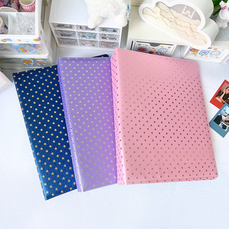 Pu leather waterproof a4 3 4 5 inches photo card album 9 pocket business card book with zipper pocket binder sleeves