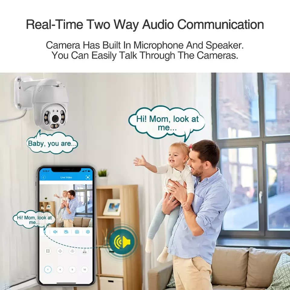 Security poe Ai Camera for poe cameras kit Ip Cam Dome Camera 5mp Full HD CCTV Two-way Audio Motion Detection