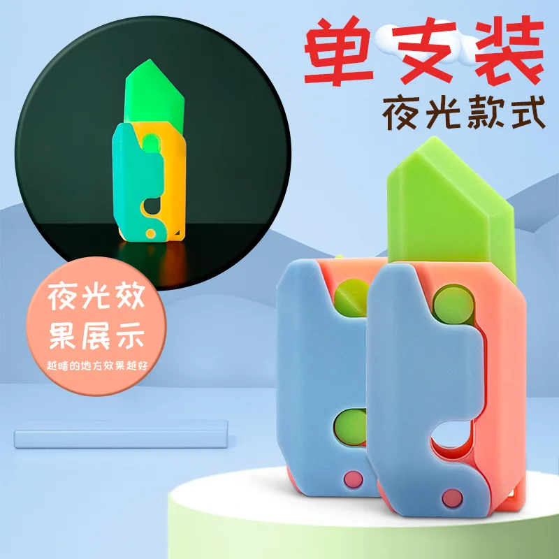 Glow in the Dark Gravity Fidget Toys Sensory Knife Fidget Toys for Kids & Adults