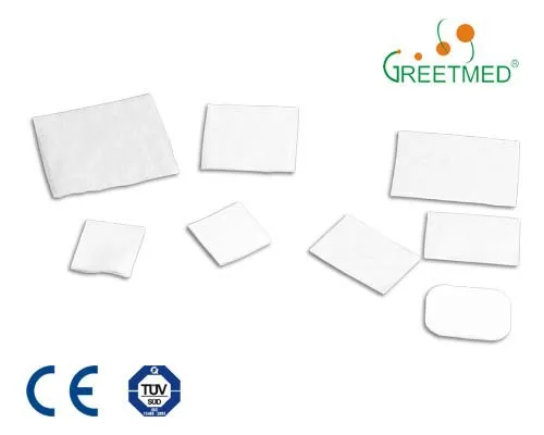 Hospital non adherent pad adhesive medical non woven wound dressing