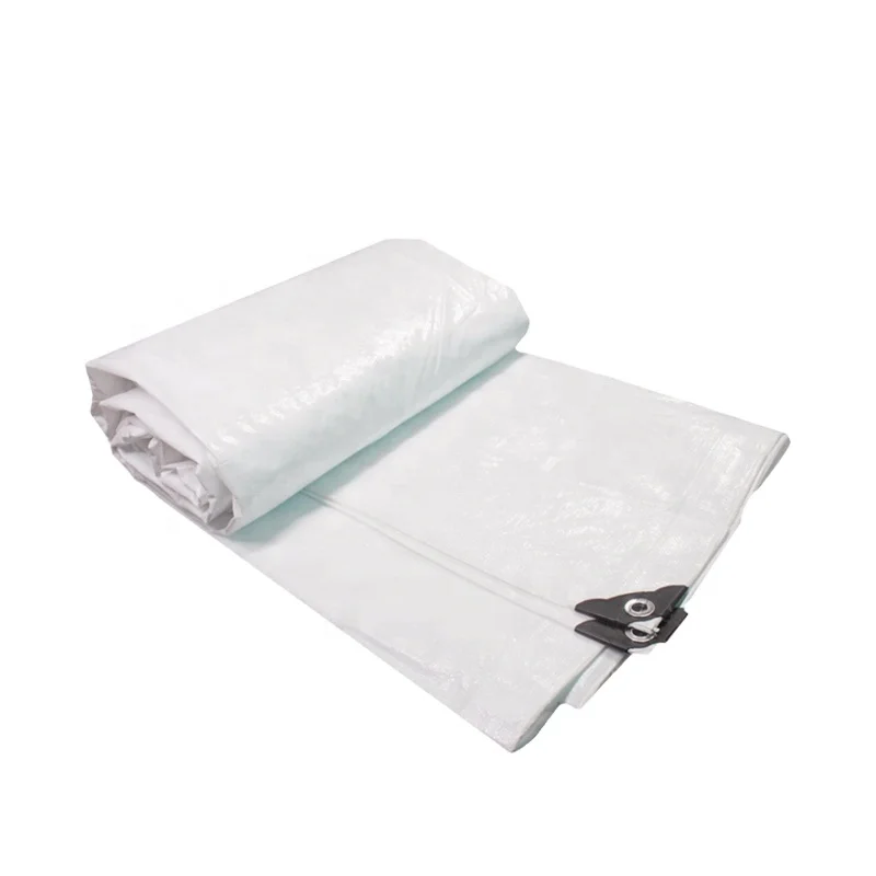 MILLION heavy duty plastic tarp for truck and boat cover 6 * 8 white pe tarpaulin waterproof poly woven tarp