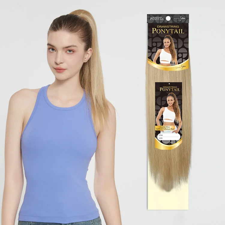 Julianna Wholesale Factory Price Hair Drawstring Clip In Ponytail Short Curly Futura Fiber Hair Extensions Synthetic Ponytail