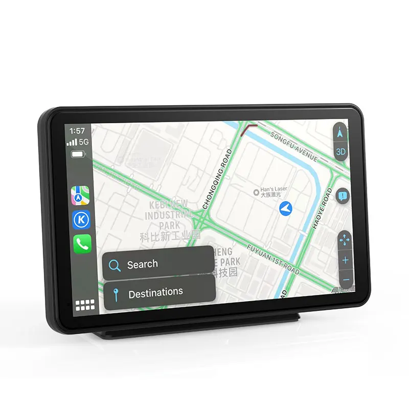 Car mounted 7-inch smart 2.5D screen wireless Carplay Android auto global navigation system supports video playback touch screen