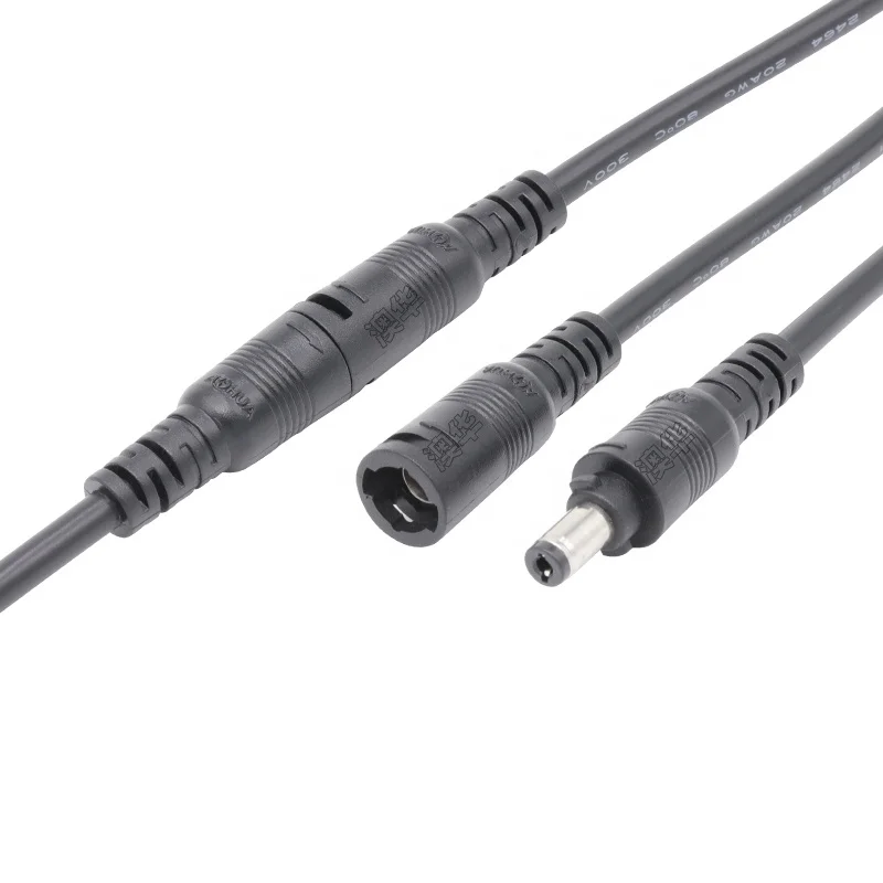 M13 Male Female 60V 5.5*2.1/5.5*2.5mm DC Power Wire Waterproof Cable Adapter Connector for LED Strip Light