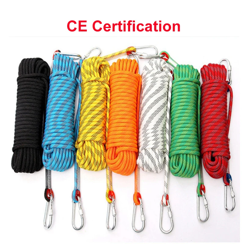 Retail 8mm 10mm 12mm rock climbing rope outdoor education physical activity tree climbing braided rope