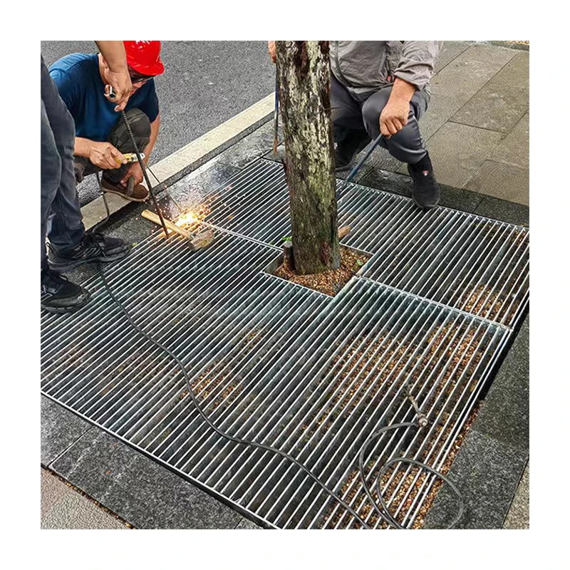 plan surface steel grid Stainless Steel bar Grating For walkway platform Foot Plate