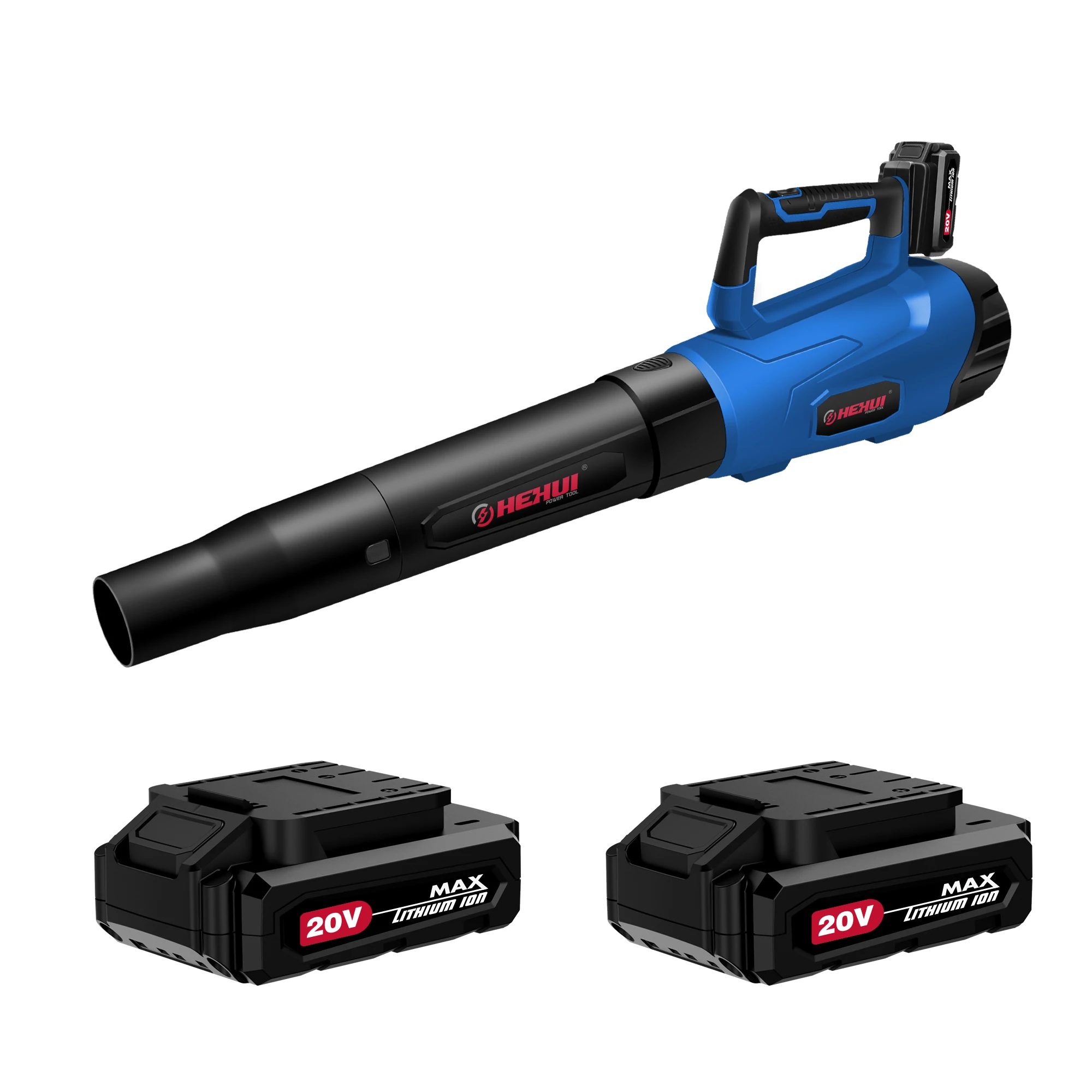 Hehui 20V Max Lithium Battery Cordless Yard Tools Leaf Blower Vacuum 3 In 1 Leaf Blower With 4.0Ah Battery And Charger