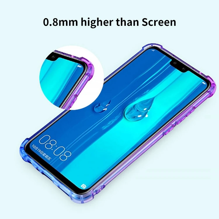 Anti Scratch Gradient Color Soft Shell Case For Huawei Y9 2019 Case