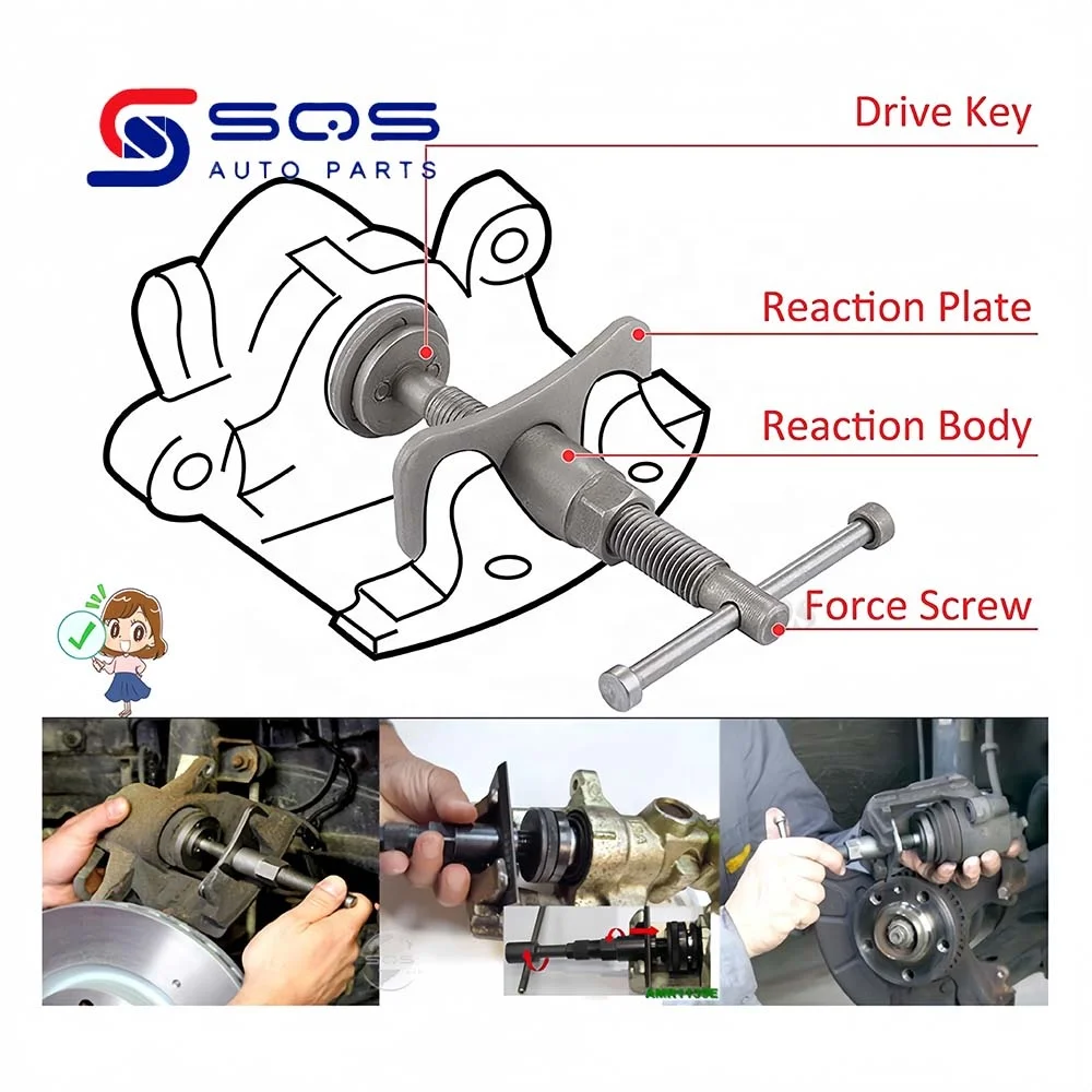 SQS High-Quality 22Pcs Universal Vehicle Tools Brake Caliper Piston Pad Expansion Repair Brake Kit Vehicle Tools Brake Pad Tool