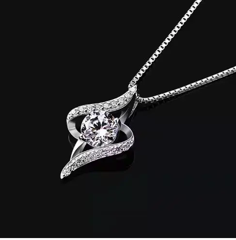 Хит продаж ожерелье из серебра 925 пробы с цирконом