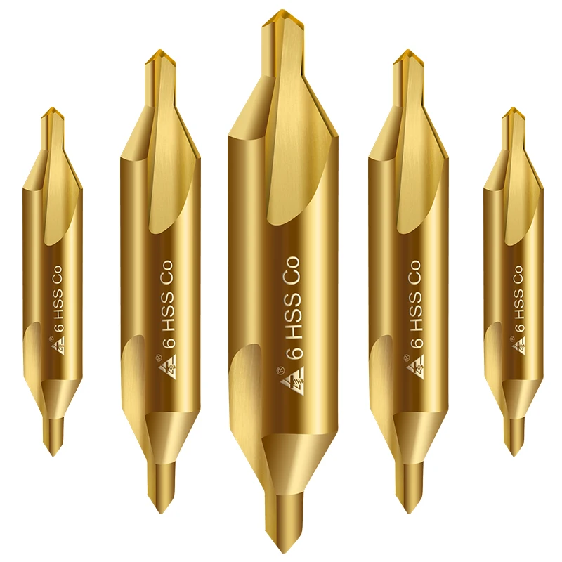 Custom 2 Flutes Center Drill Bits Hss Metal Drilling For Stainless Steel