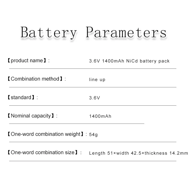 Прямая поставка с завода AA 3 6 V 1400mAh перезаряжаемый никель-кадмиевый аккумулятор игрушечный автомобиль батарейным питанием безтрековый поезд