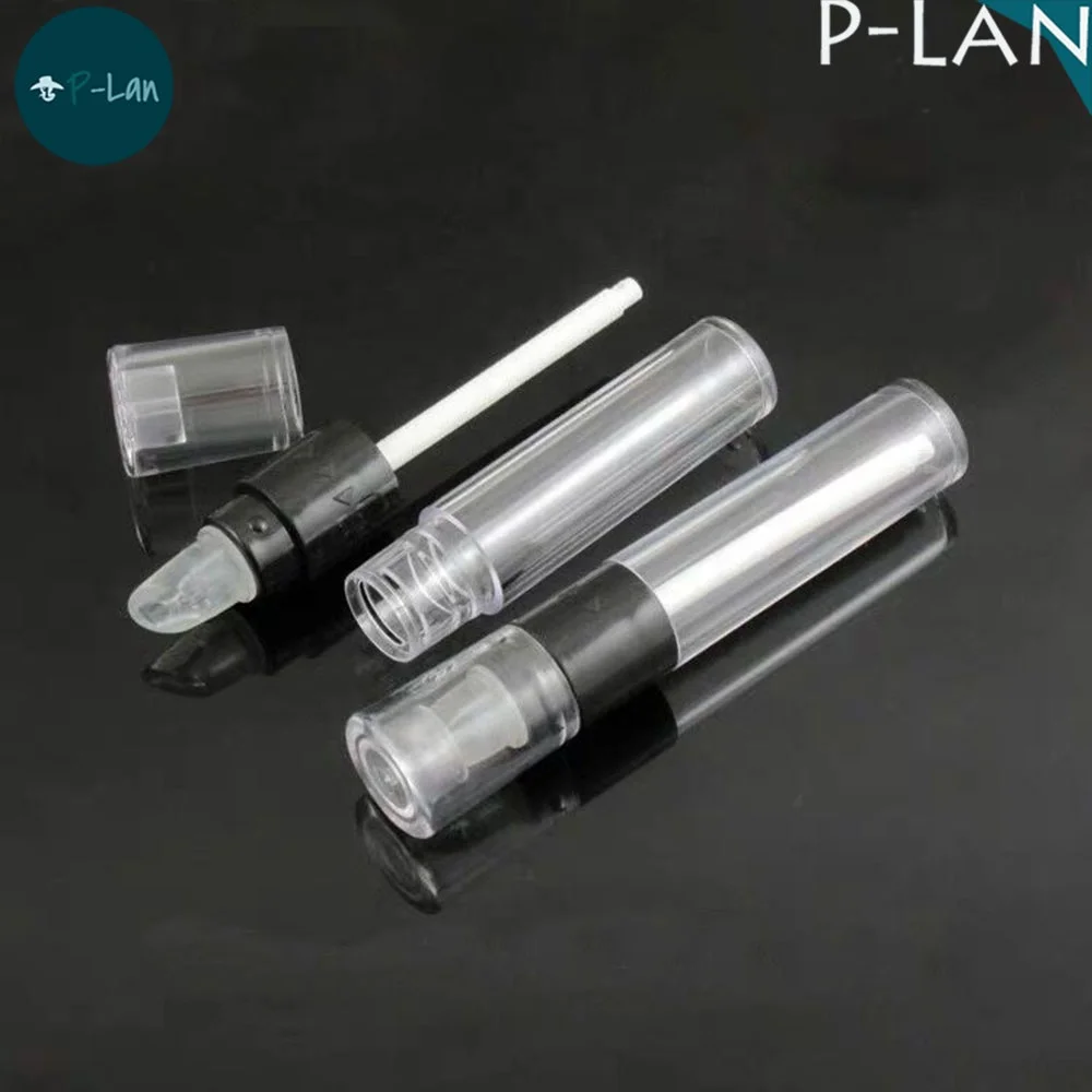 P-LAN Brand Stock 100pcs Wholesale 4.5ml Empty Gel Art Paint Nail Polish Custom Logo Essential Oil Bottle Twist Pen Brush Tube