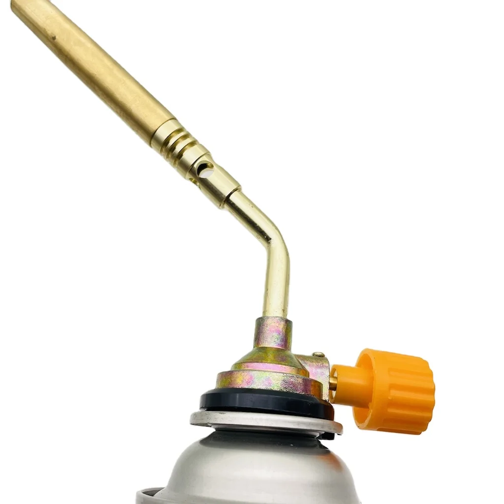 welding torch Industrial gas blow molding butane flashlight burner gas blow torch ignition welding camping barbecue gold