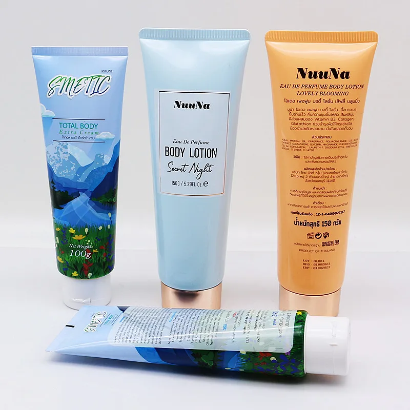 100ml 150ml 200ml 250ml plastic tube/plastic tube packaging/custom plastic packaging