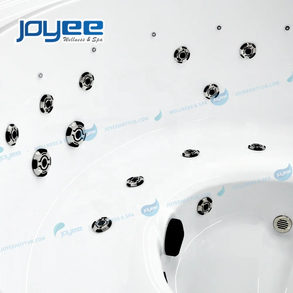 JOYEE OEM China Factory Wholesale Round Overflow Style 4 5 6 Persons Massage Hot Tub Spa 4 Swim Pool