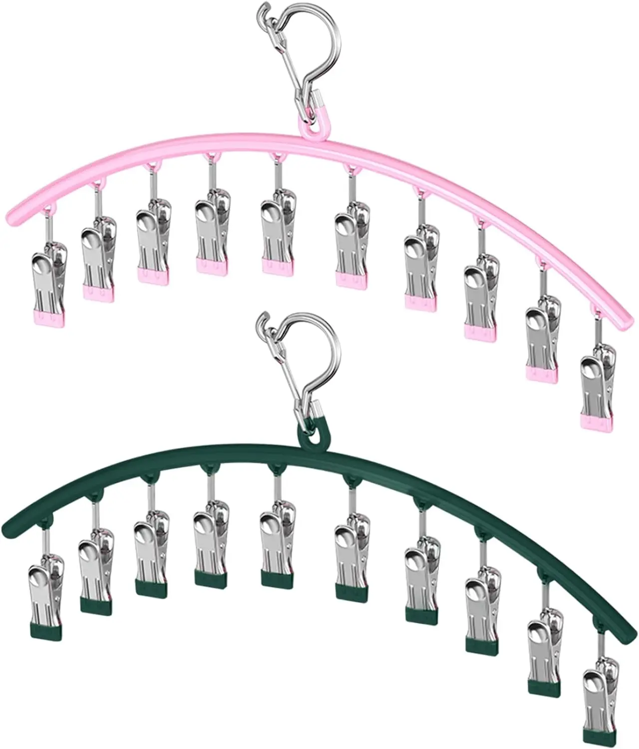 Sock Hangers Space Saving Anti-skidding Legging Fastening Clamp Socks Hanger Washing Line Hanging Legging Organizer Sock